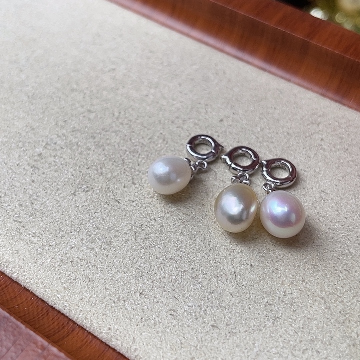 吊坠(不含链)淡水珍珠银S925镶嵌