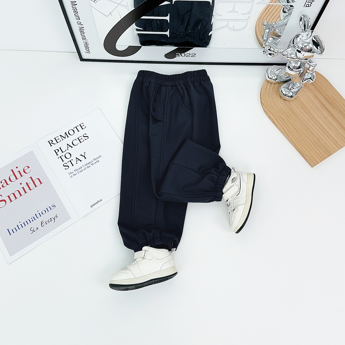 儿童加绒加厚裤子男童休闲裤2025新款秋冬潮 HS25137悠悠童话童装