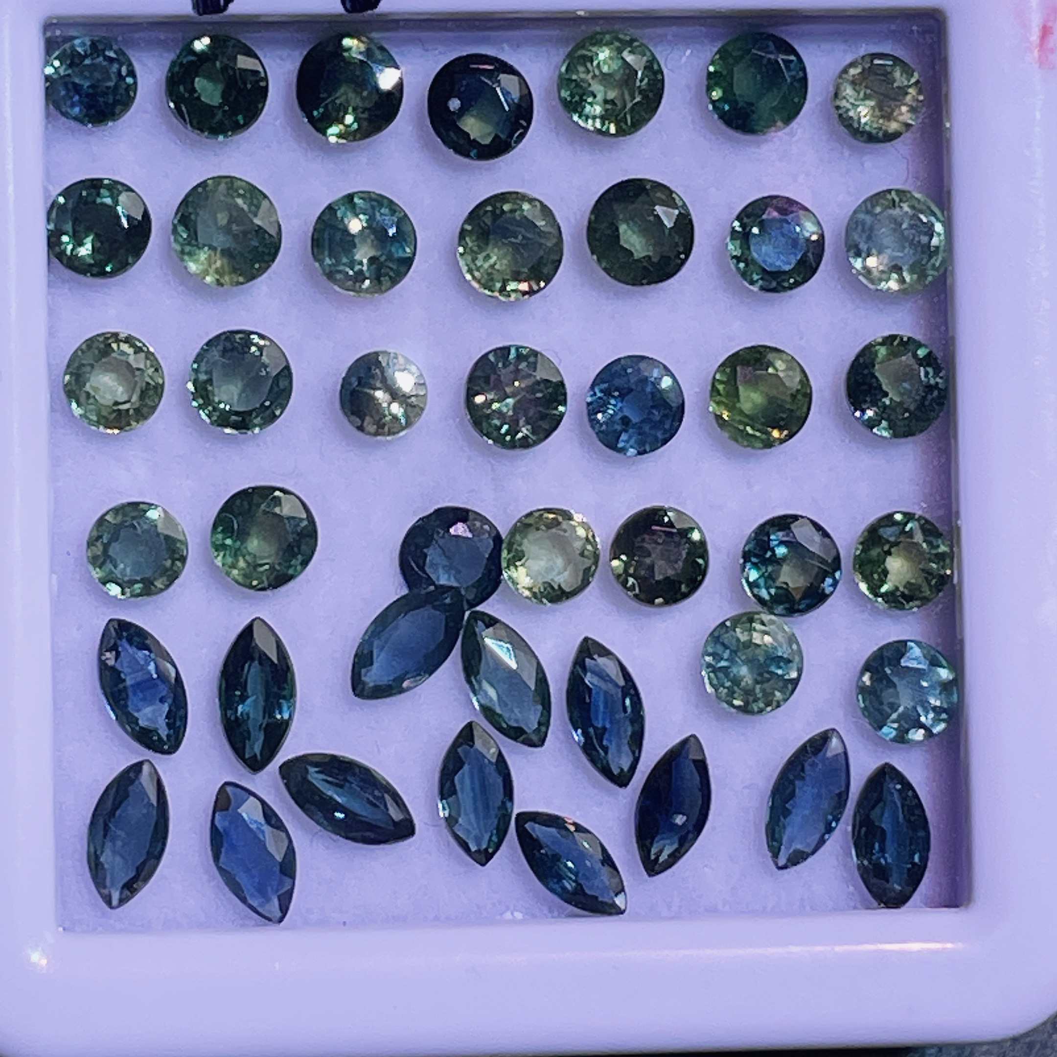 求好评仅20单天然彩色蓝宝石福利品约重30分左右随机发货一粒