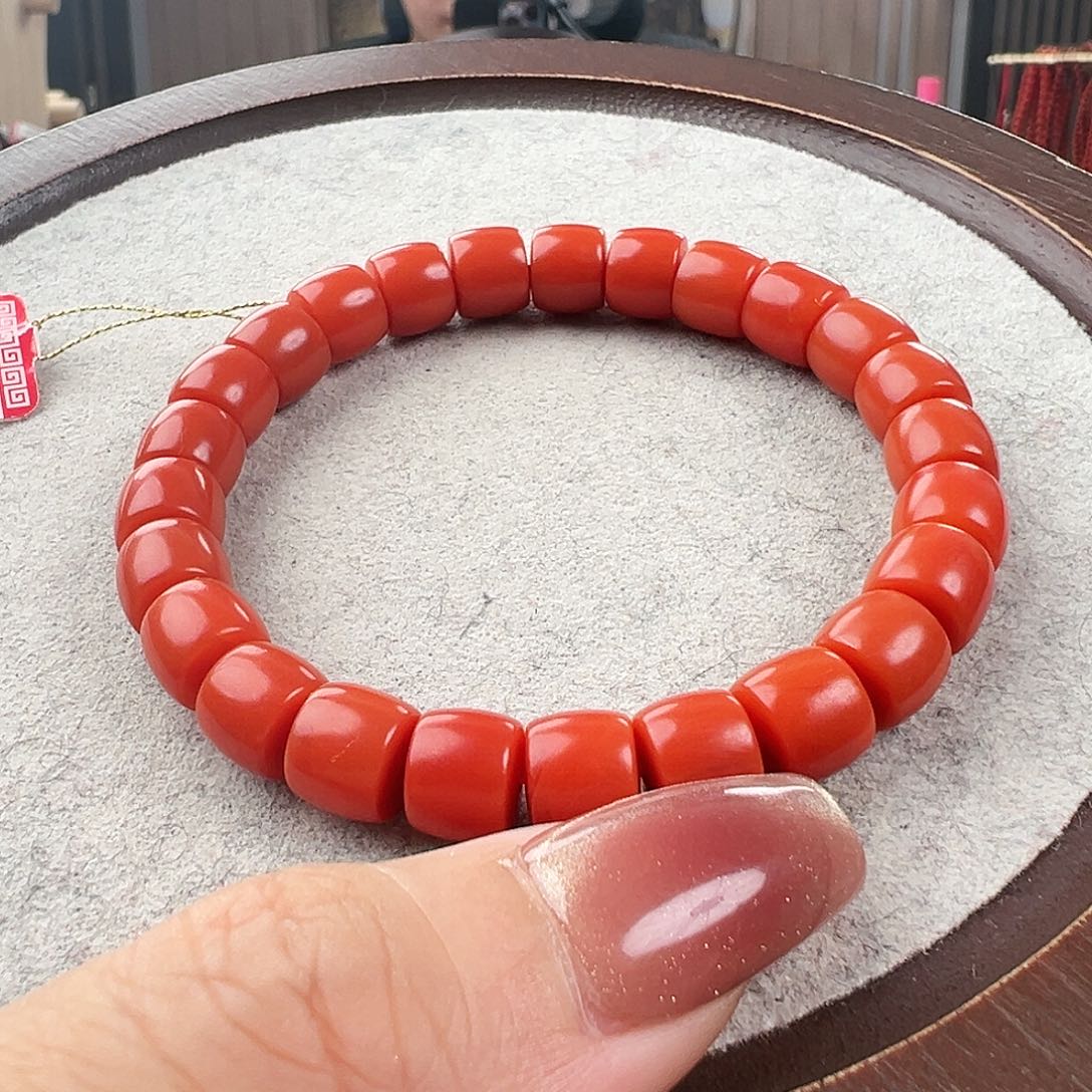 南红玛瑙手串未镶嵌