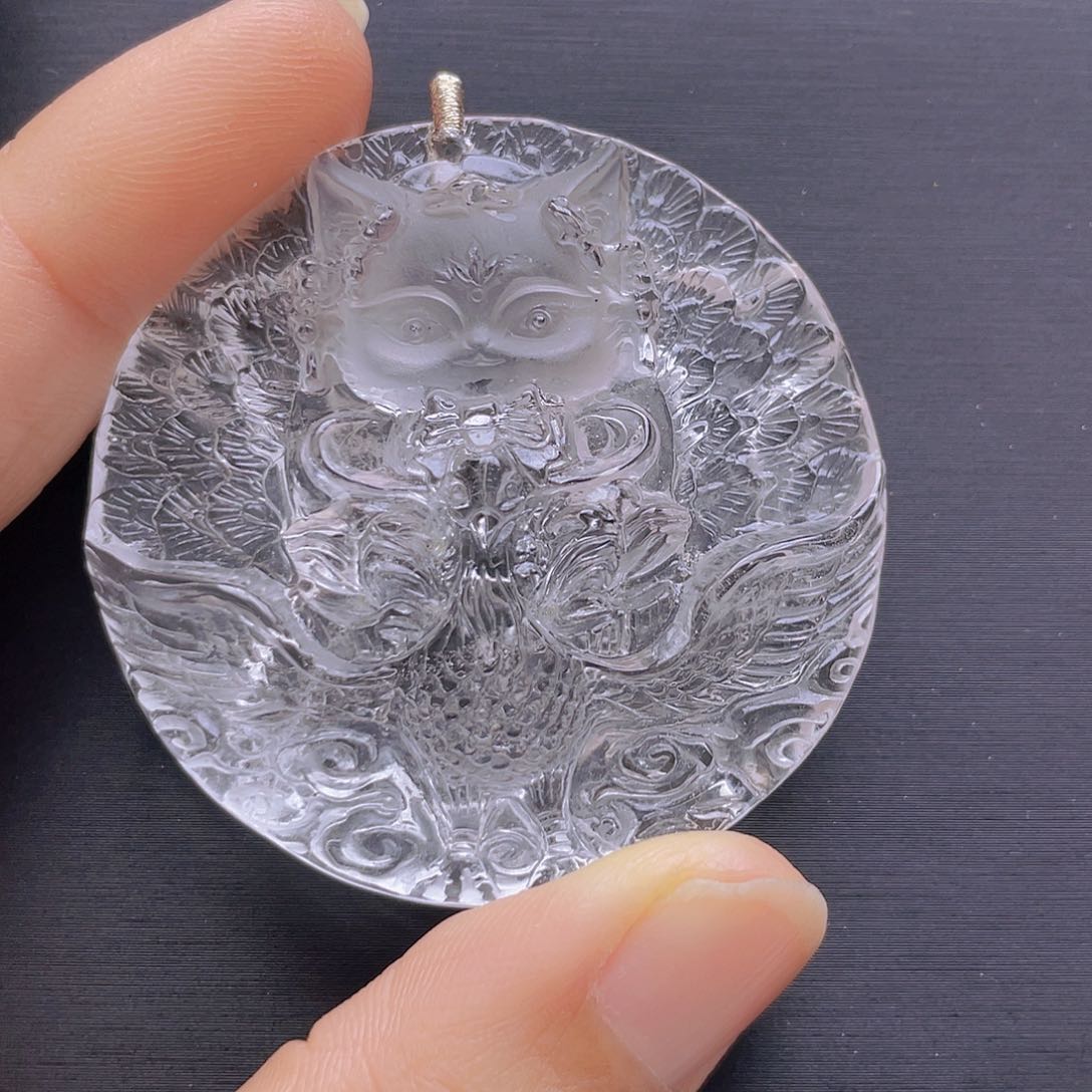 未镶嵌吊坠(不含链)水晶张*宝