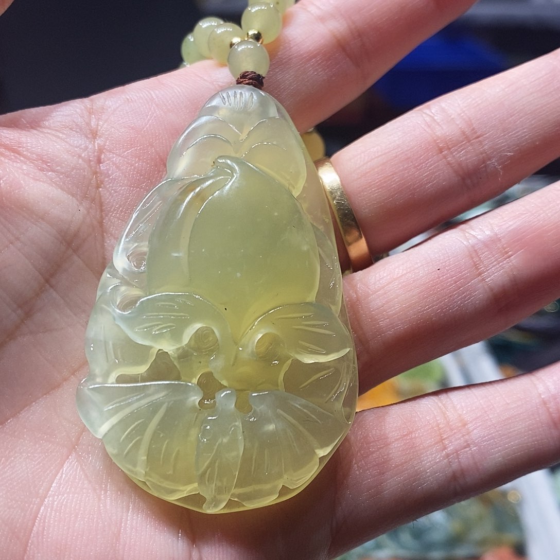 未镶嵌岫玉毛衣链