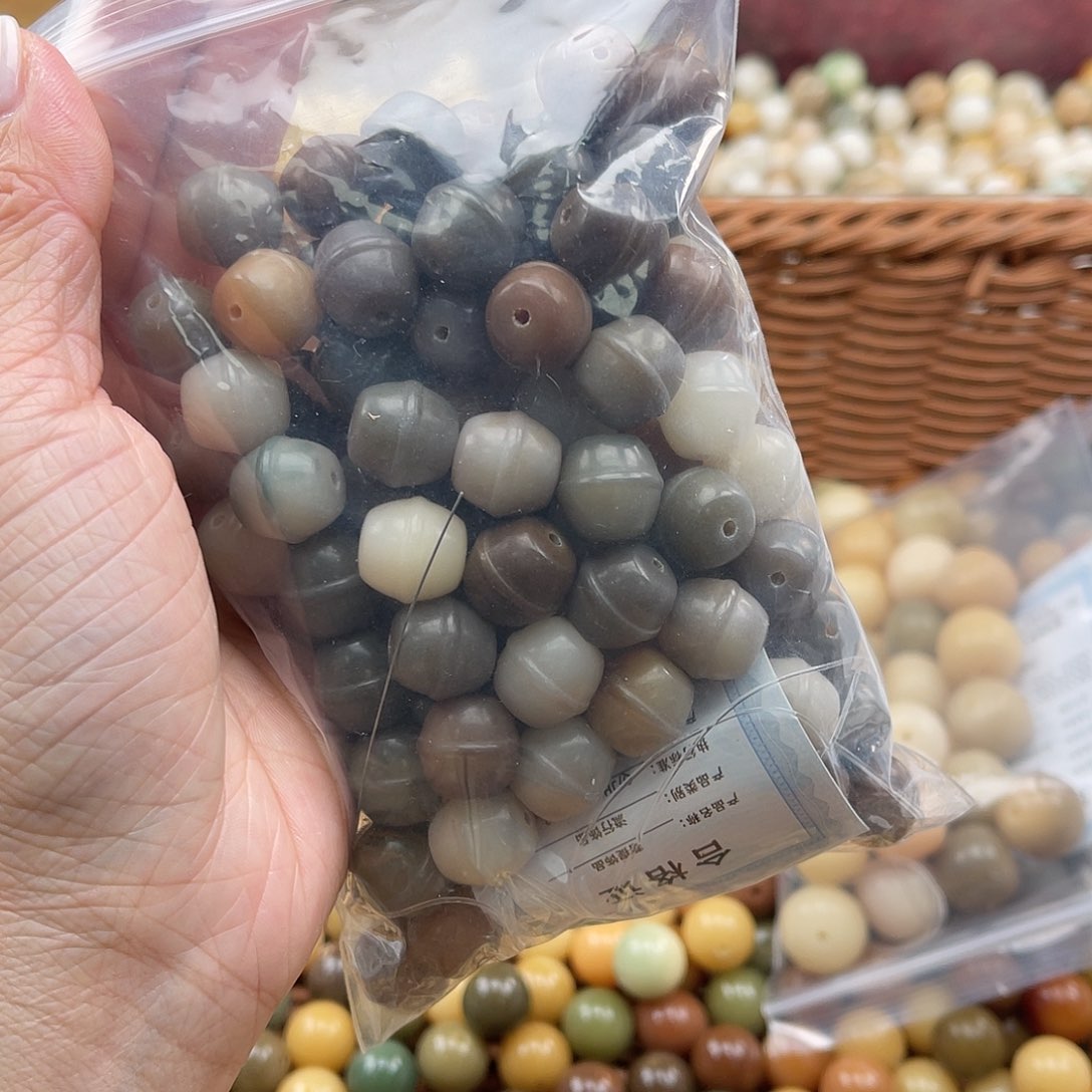 白玉菩提吊坠Z/12mm/60颗锅底