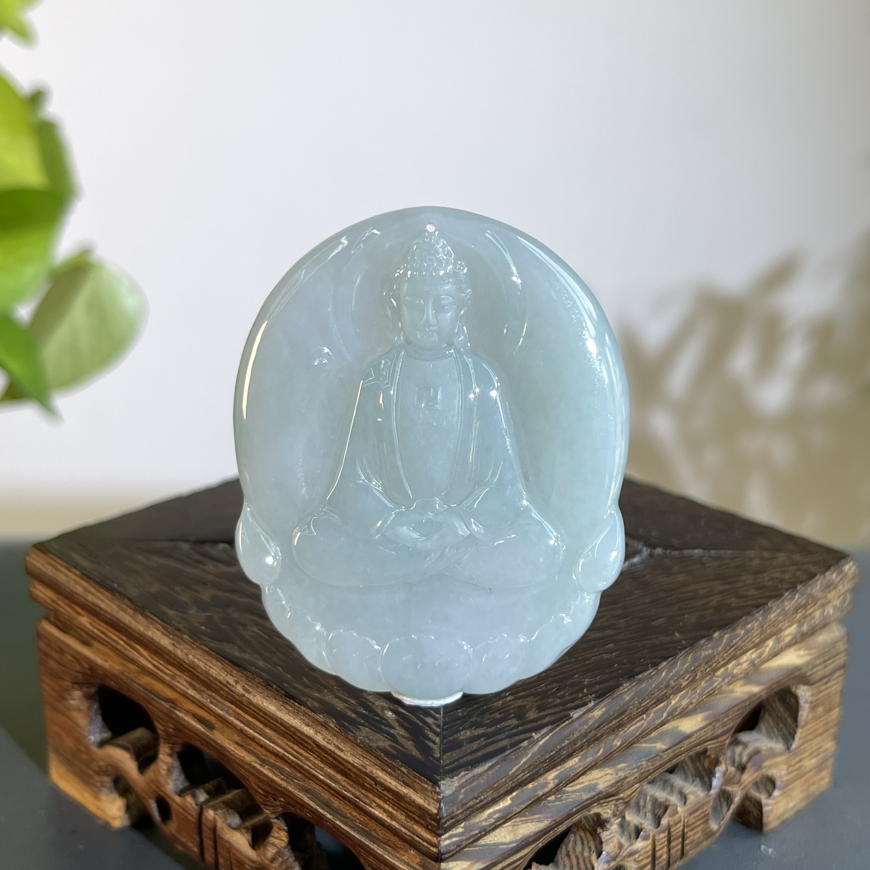 JCB24-200 天然缅甸A货翡翠 大日如来