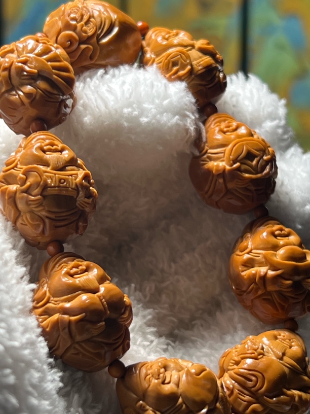 橄榄核2.0海派八方来财财神满贯手串