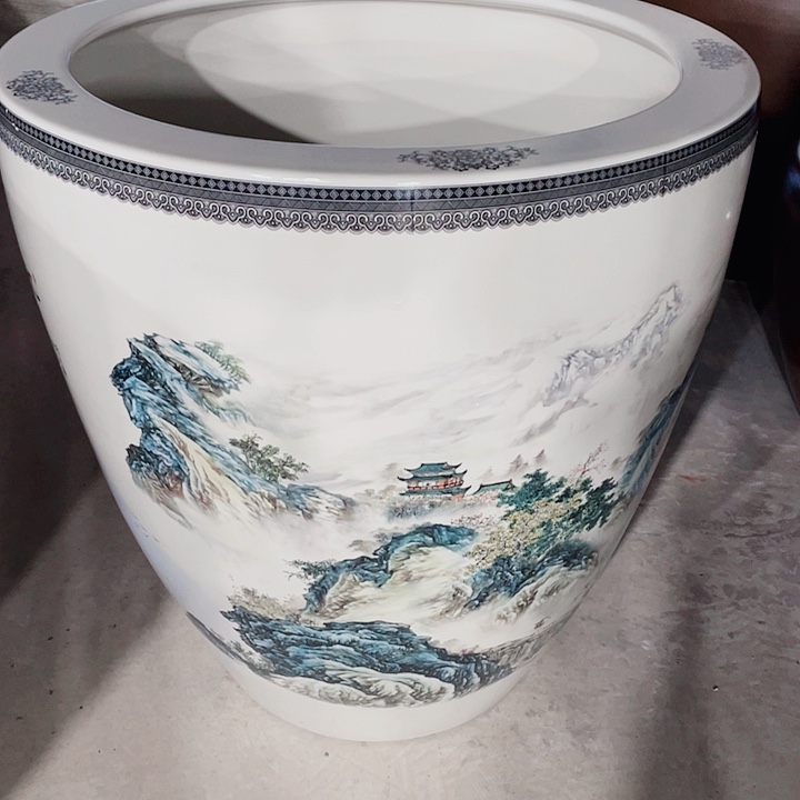 陶景德镇陶瓷鱼缸