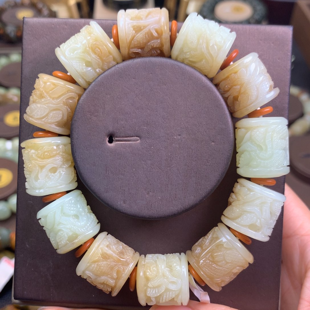 和田玉手链未镶嵌