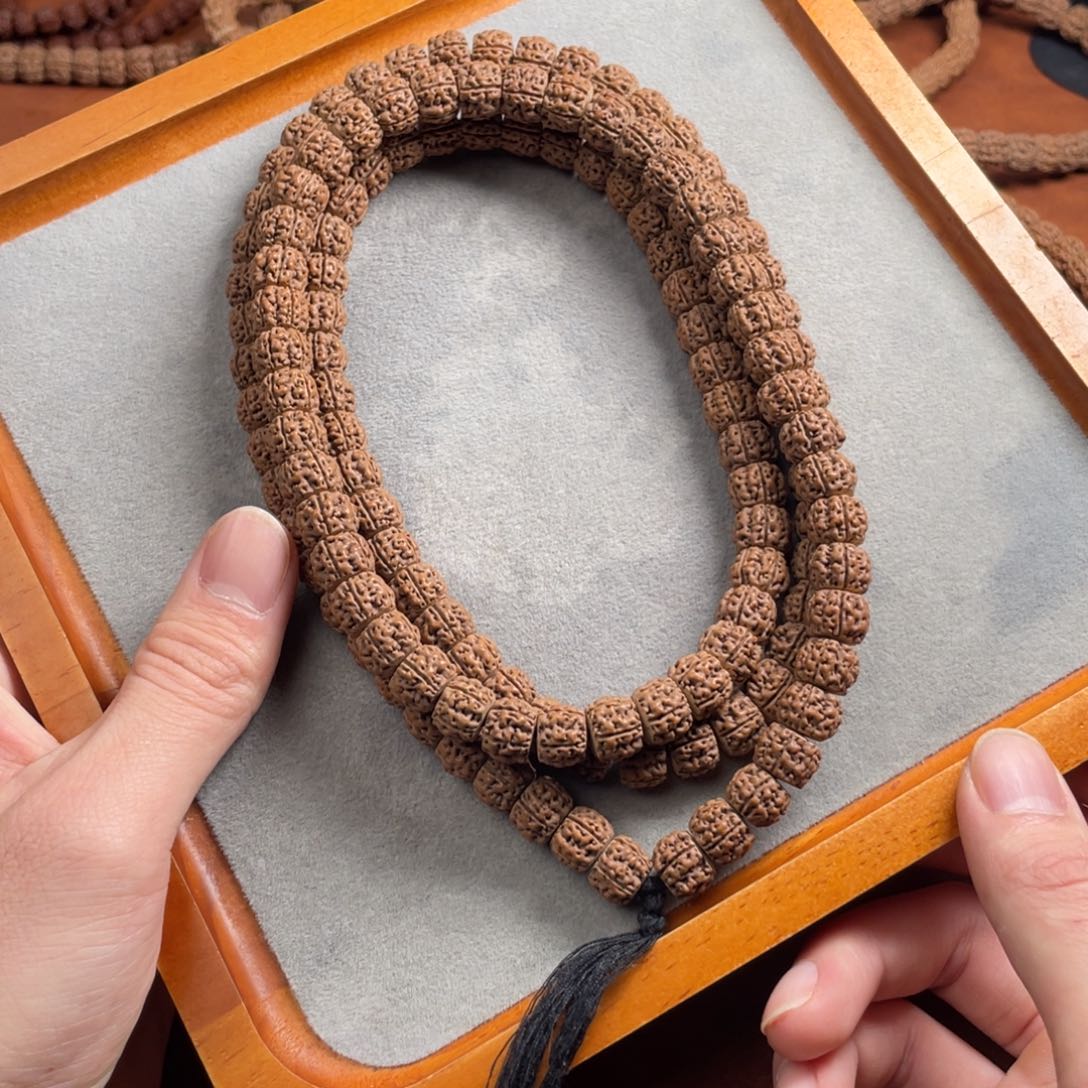 金刚菩提吊坠藏切盘龙108尺寸10.5