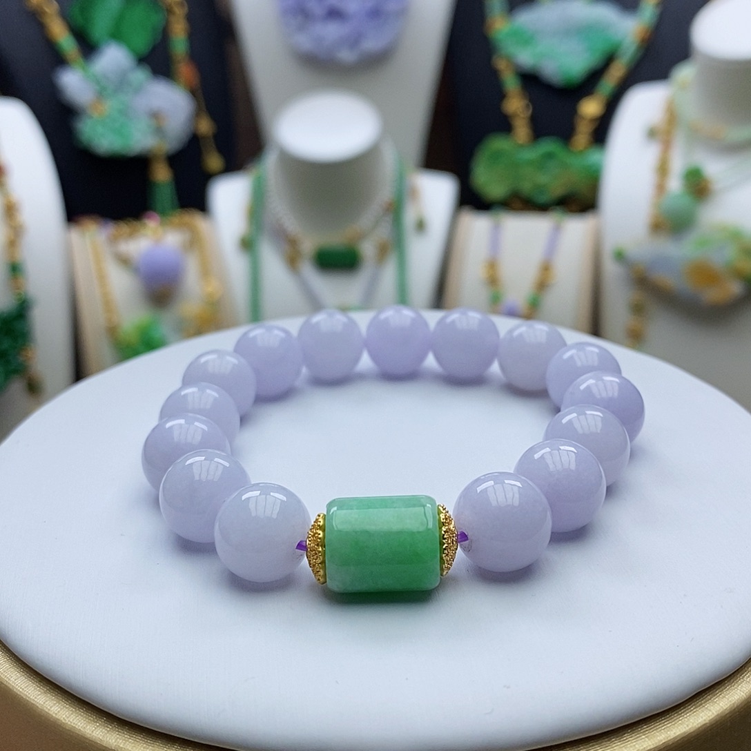 翡翠手链未镶嵌天然