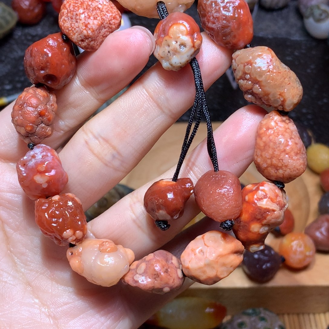 未镶嵌玛瑙/玉髓珠宝半成品