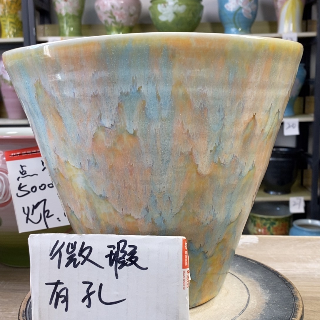 景德镇手工手绘陶瓷花盆