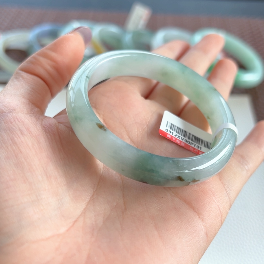 翡翠手镯未镶嵌12号 52.4