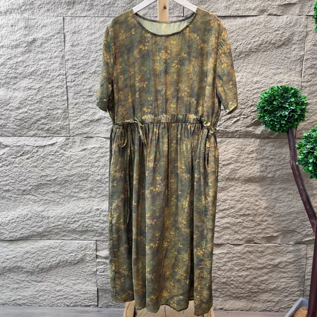 4415新款夏季洋气减龄气质连衣裙QZ