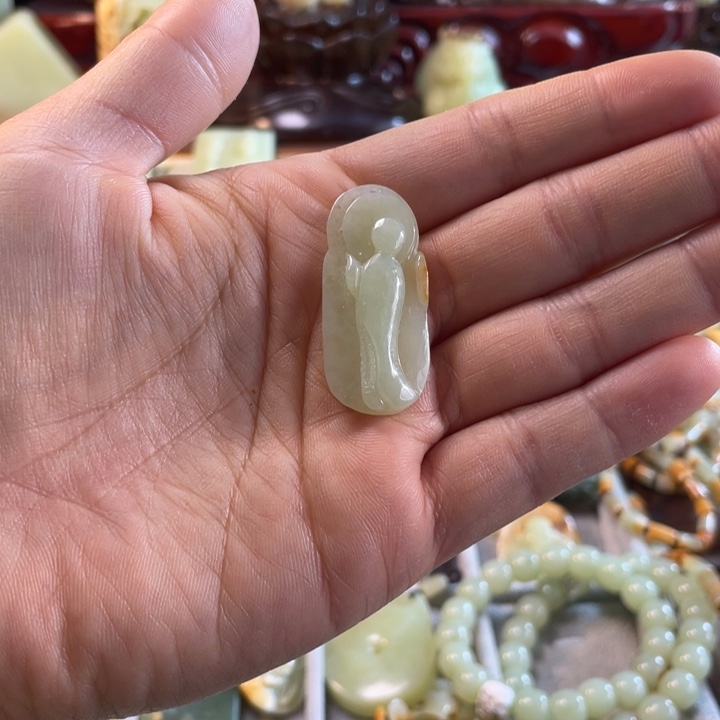 岫岩河磨玉（透闪石质玉）未镶嵌颈饰