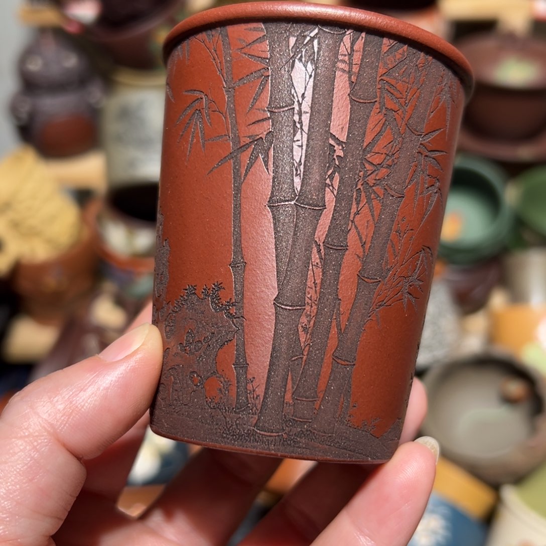 紫砂茶杯宜兴紫砂主人杯