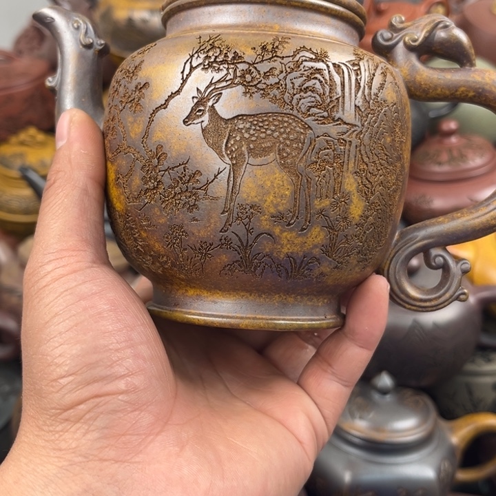 茶壶紫砂紫砂紫砂壶晃盖