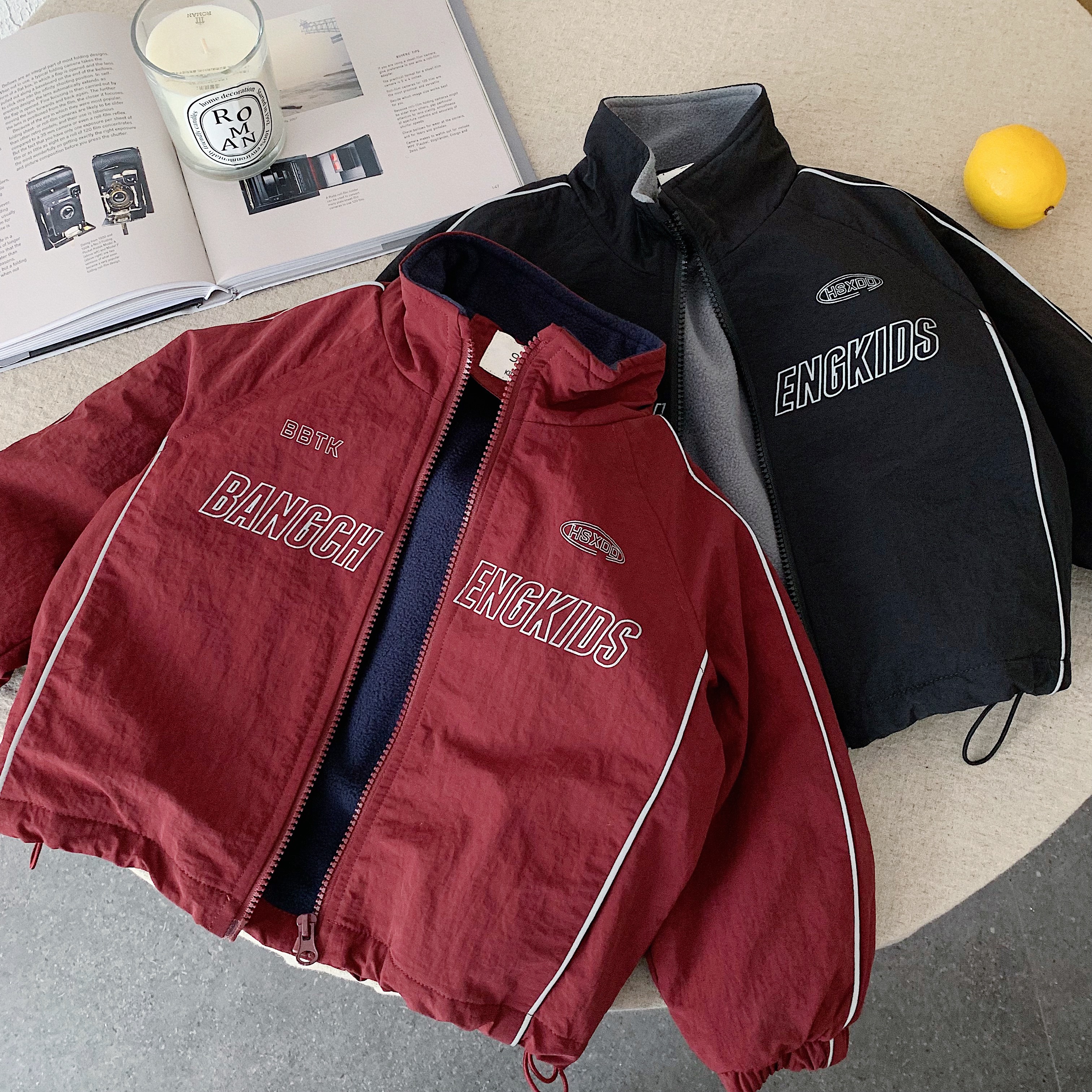 男童秋冬外套防风防水防皱保暖加绒百搭休闲时尚上衣外穿潮流