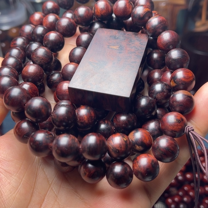 【闪购商品】黄花梨/降香黄檀手串/手链指*针