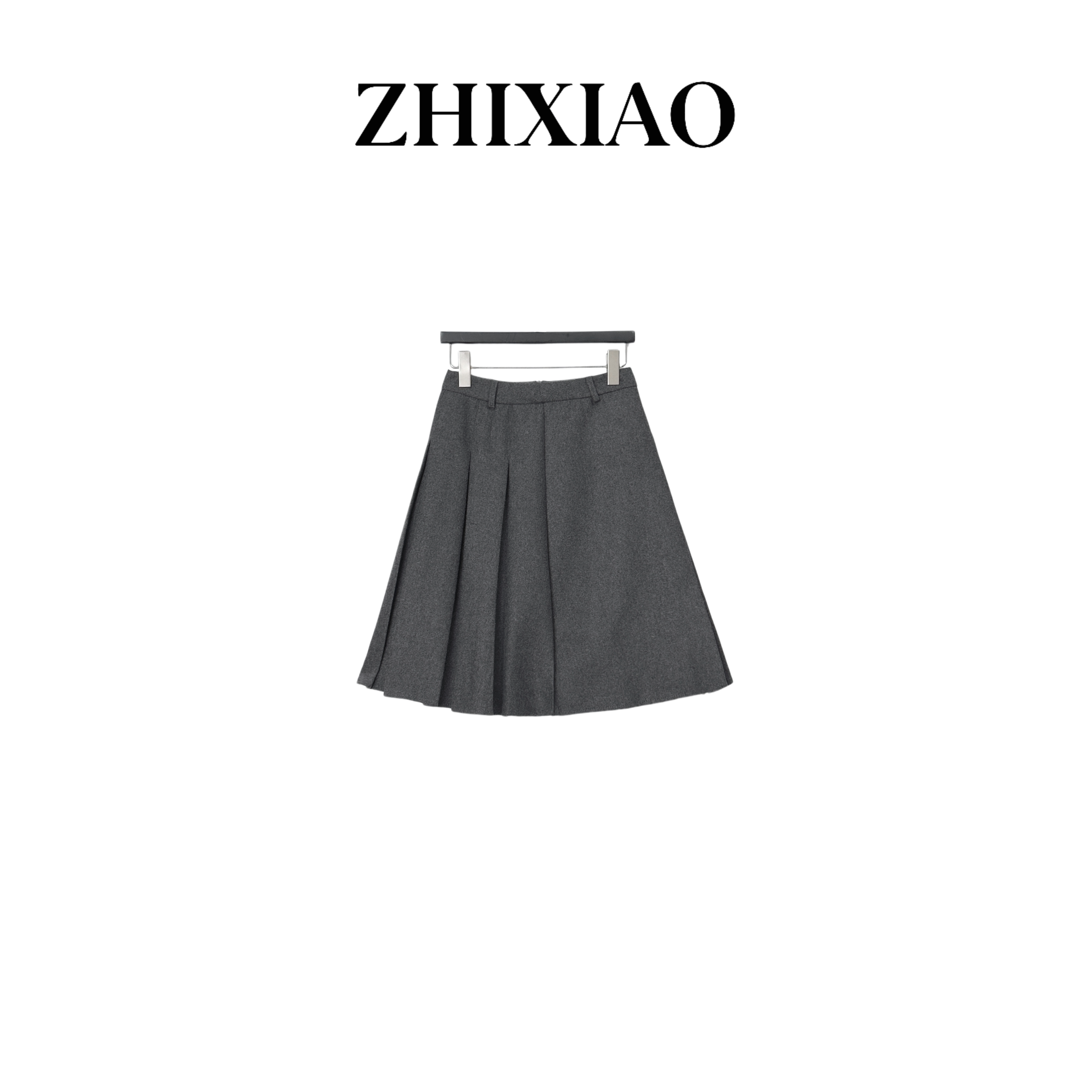 【ZHIXIAO】秋冬新款：极简百褶半裙9127