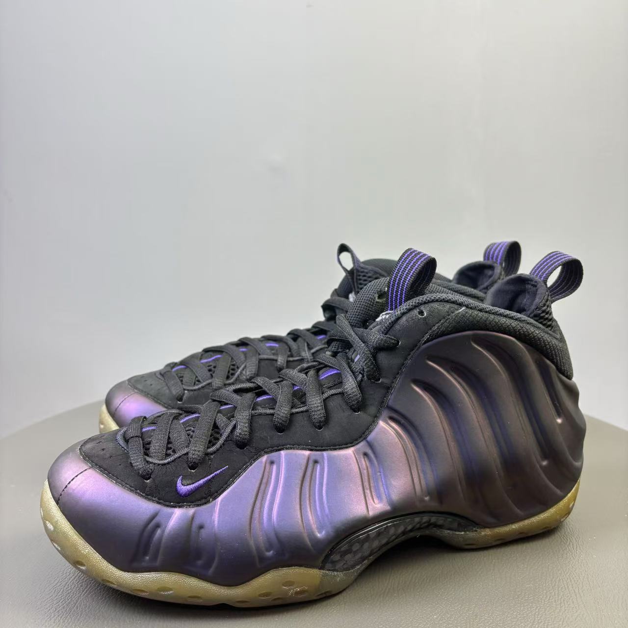 90新 NIKE/耐克 43码/内长275 Nike复古茄子喷 紫色球鞋 非原盒