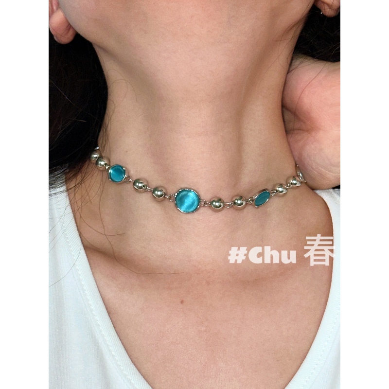 【宙斯】猫眼石·闪闪蓝！Choker