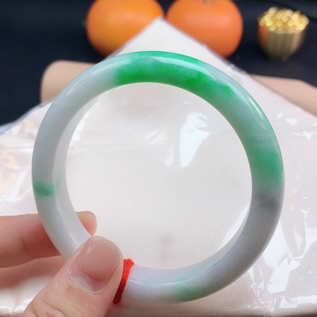 翡翠手镯未镶嵌58圈2439