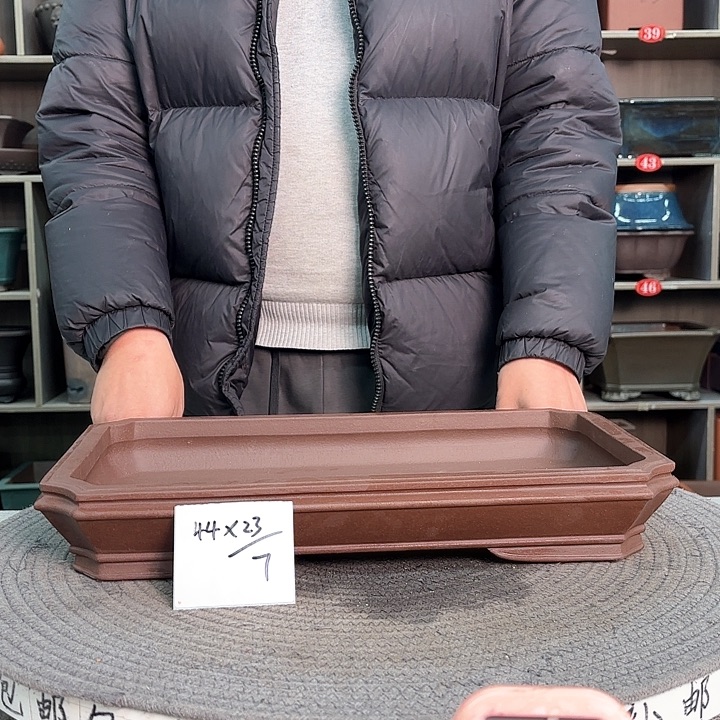 紫砂花盆紫砂的颜色很好看呀