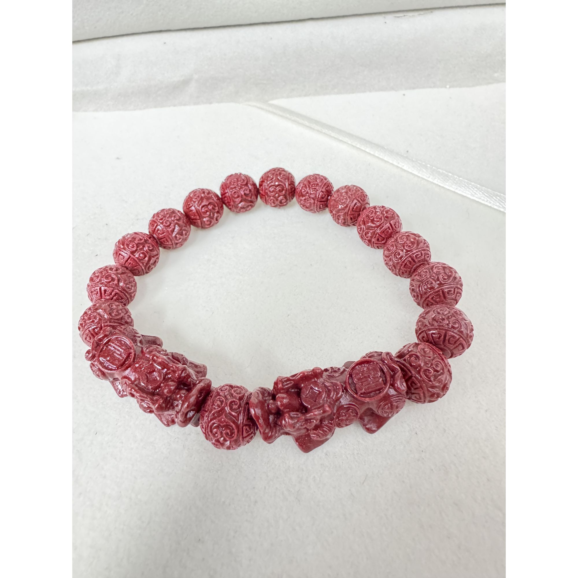 含辰砂工艺品NX578-朱砂紫金砂貔貅手串