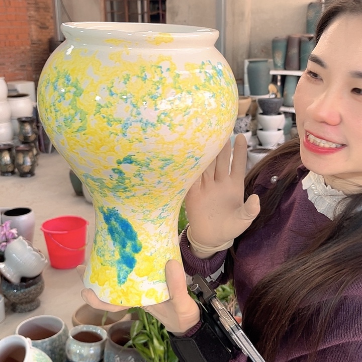 正品口16高29花盆……
