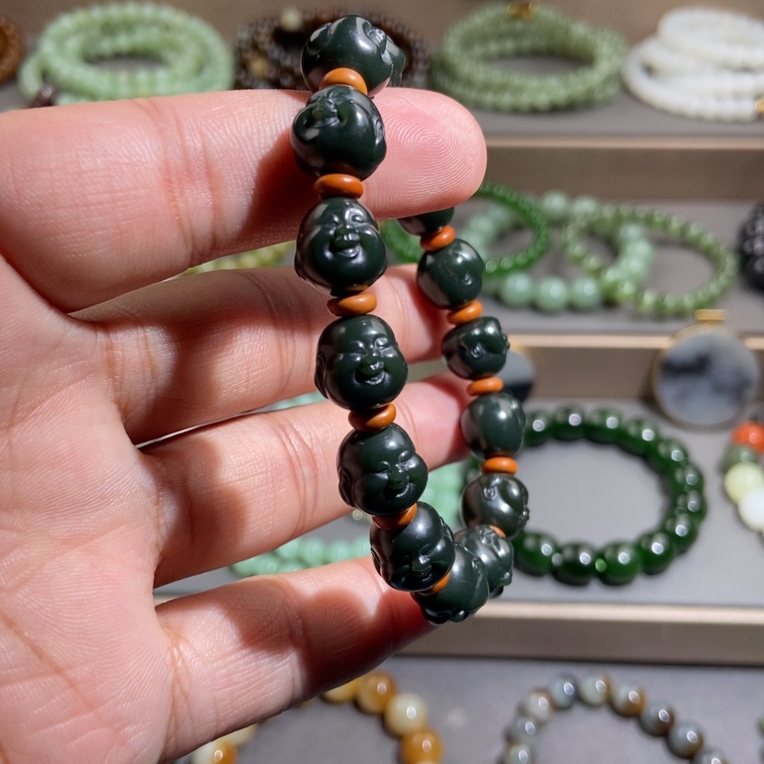 和田玉手链未镶嵌