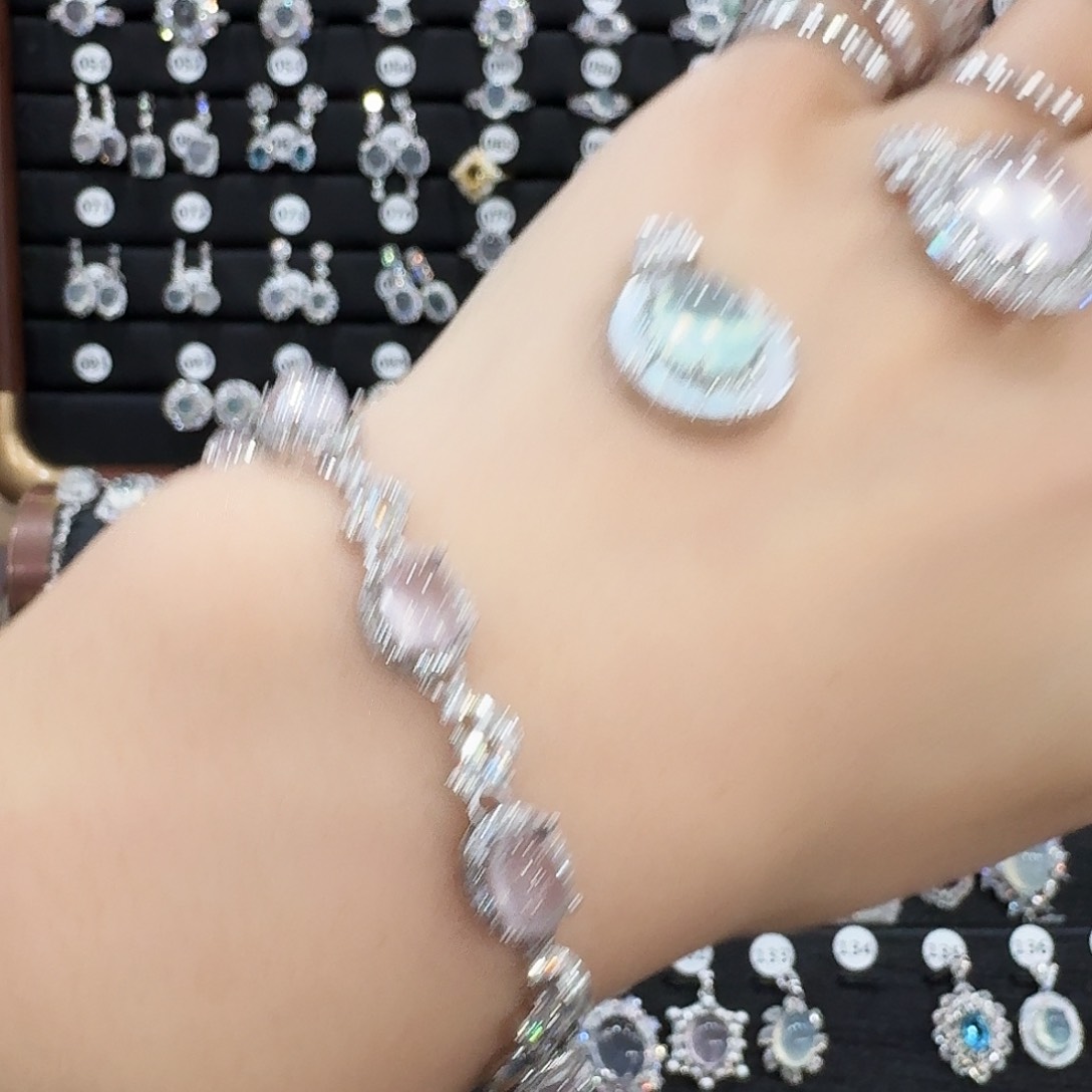 芙蓉石手链银S925镶嵌V****h