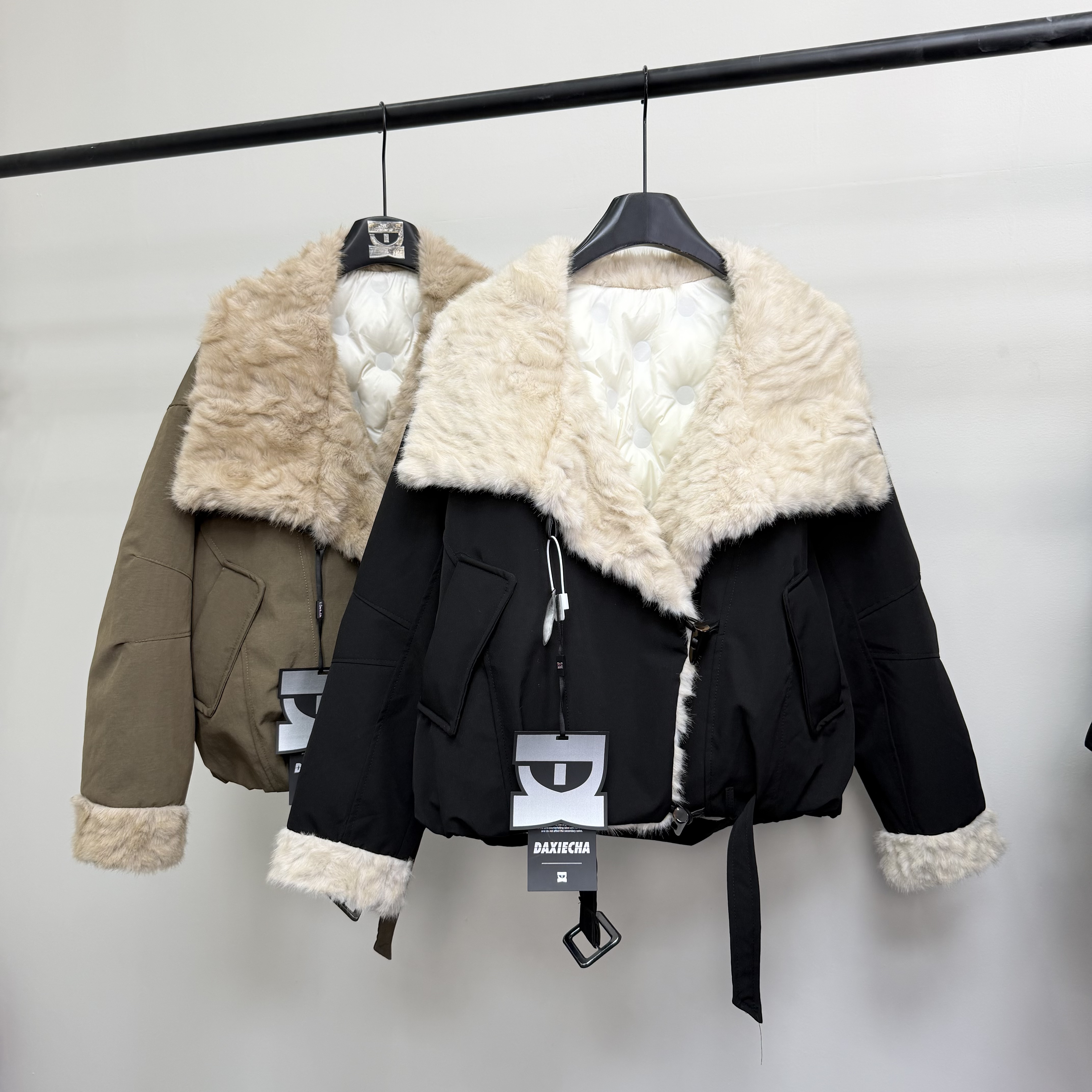 DAXIECHA | 冬季新款加厚翻领宽松休闲百搭韩系穿搭外套女#8857