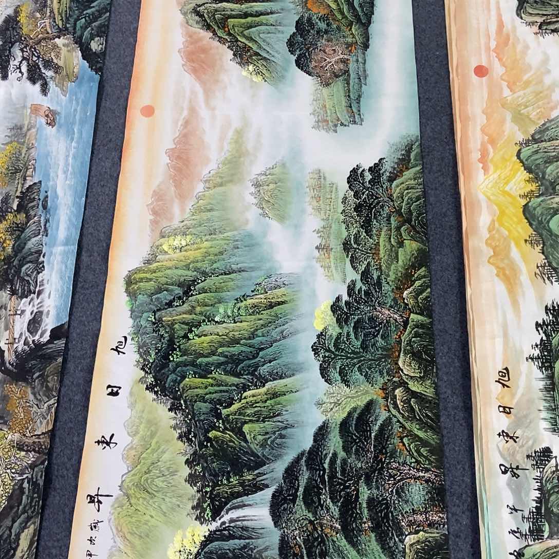 国画小六尺山水一副