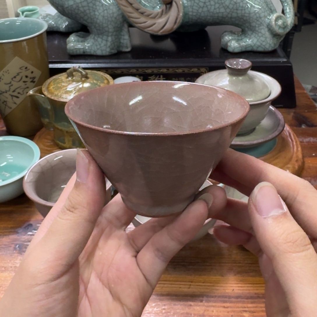 龙泉青瓷茶具微瑕9836