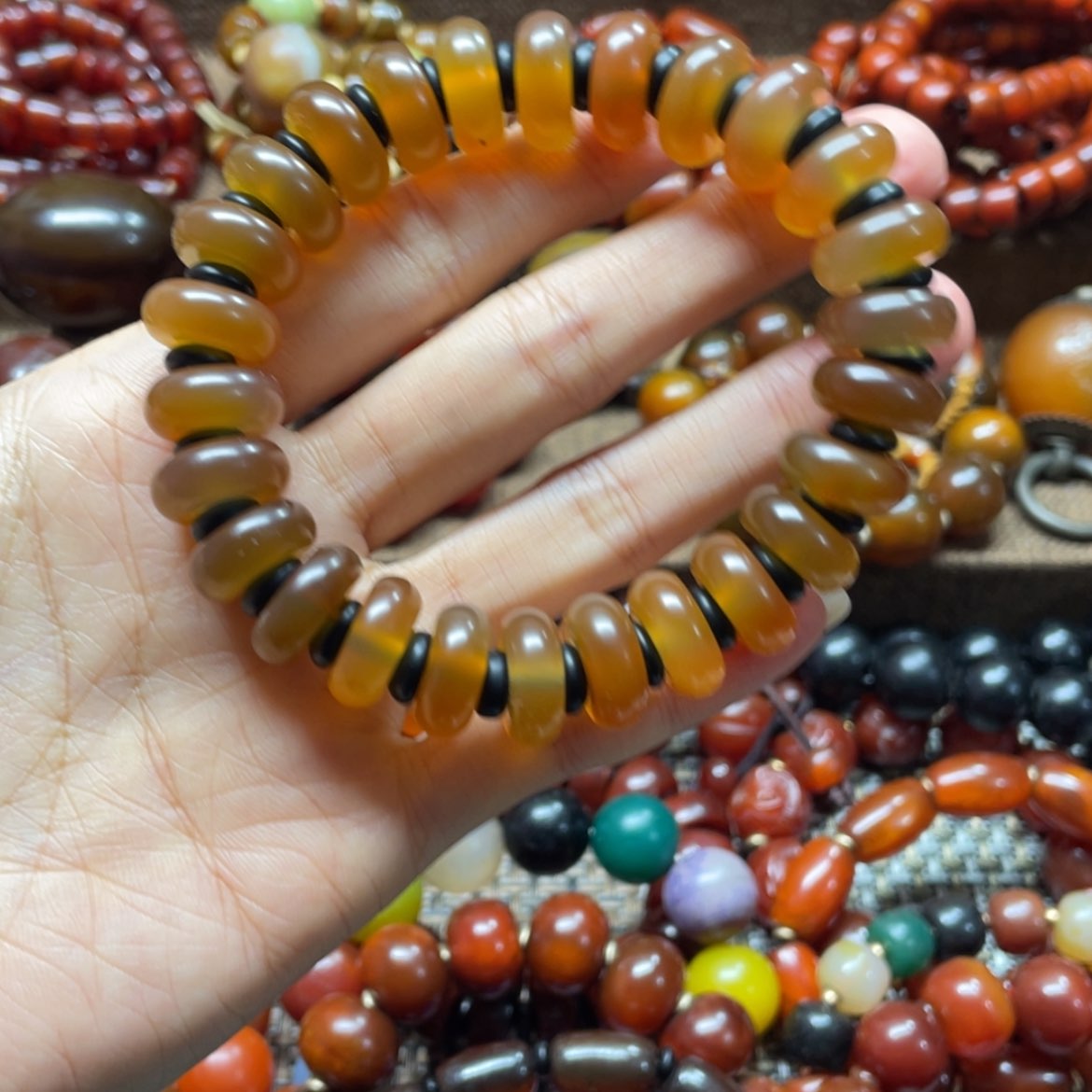 【闪购商品】玛瑙/玉髓颈饰未镶嵌﹏****车