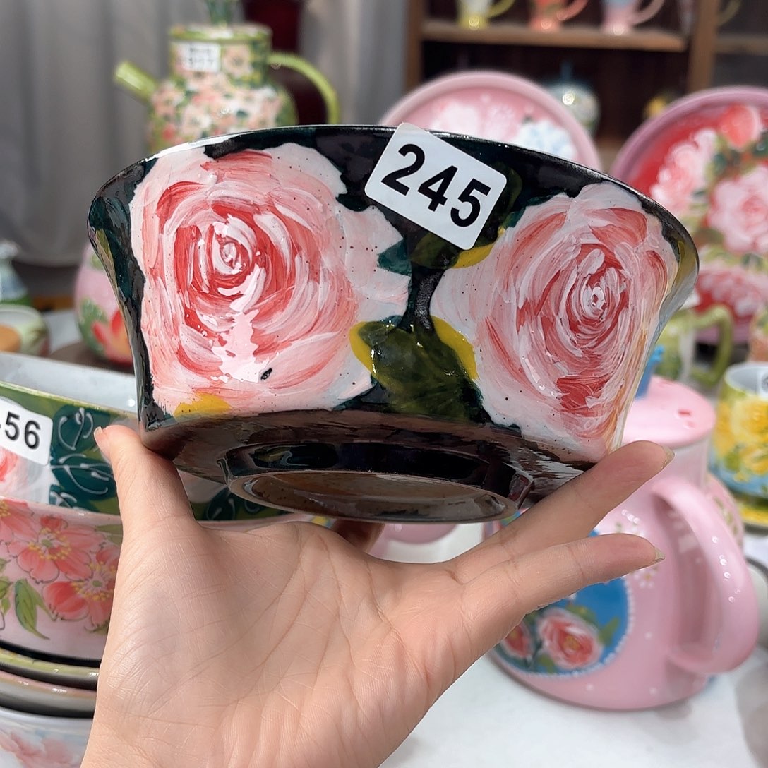 景德镇手绘高温釉下彩陶瓷茶具