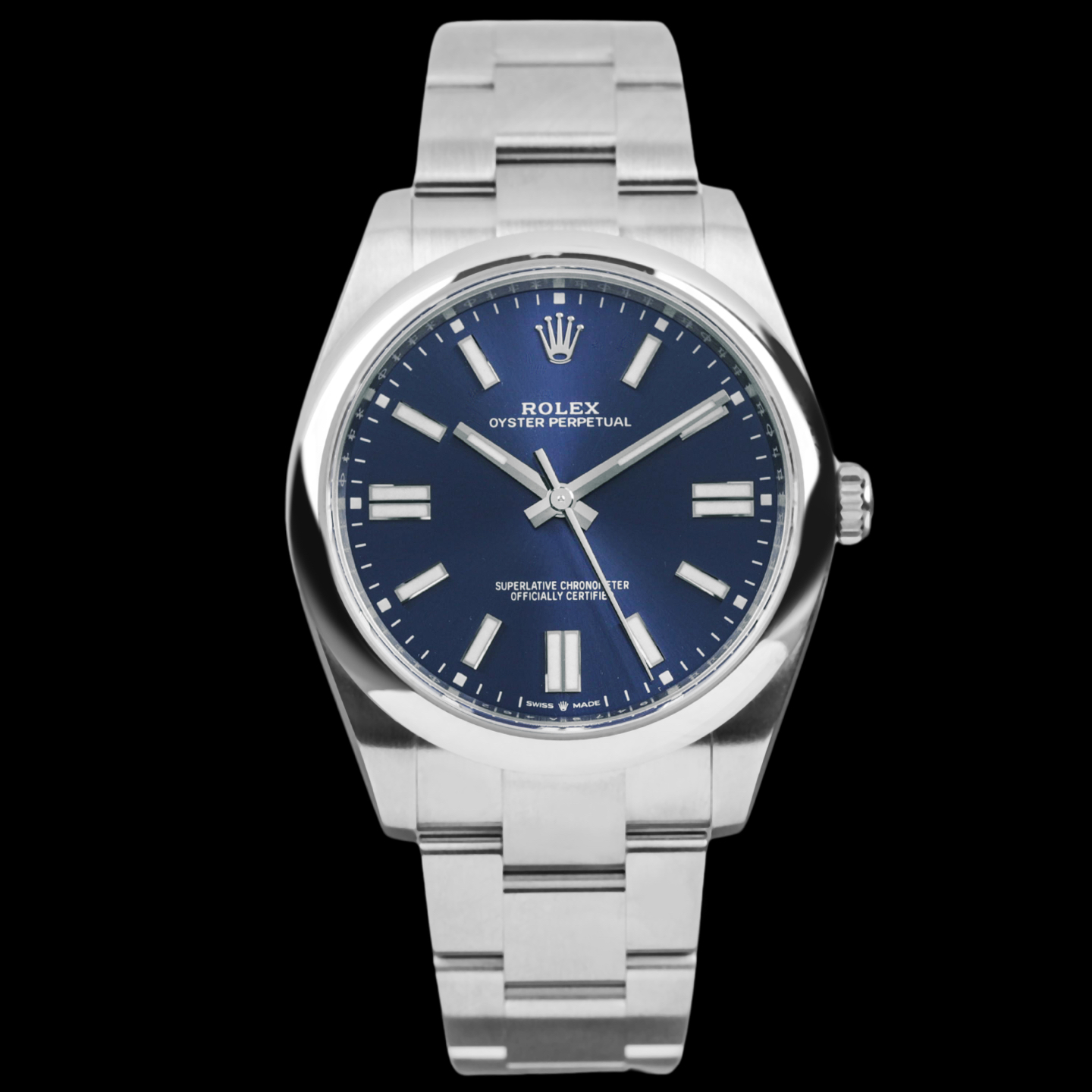 99新 Rolex/劳力士 S/蚝式恒动蓝盘124300/25年未使用全套/41mm