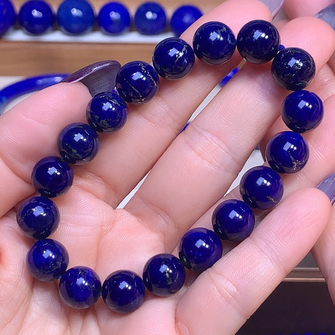 青金石未镶嵌10.8m金腰黑加仑