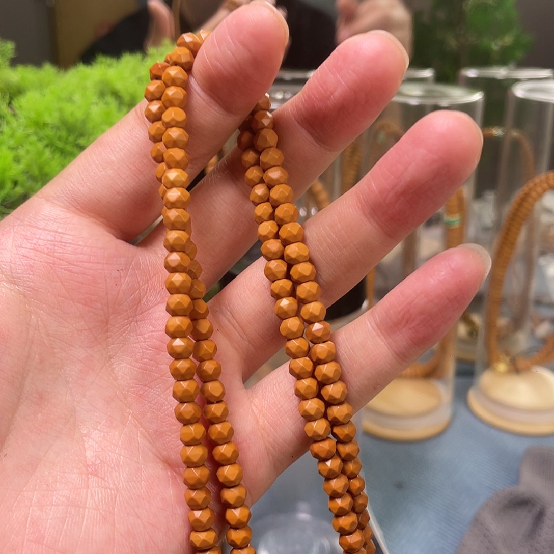 橄榄核手串5.7清水橄榄核尖钻面无相脖挂素sss