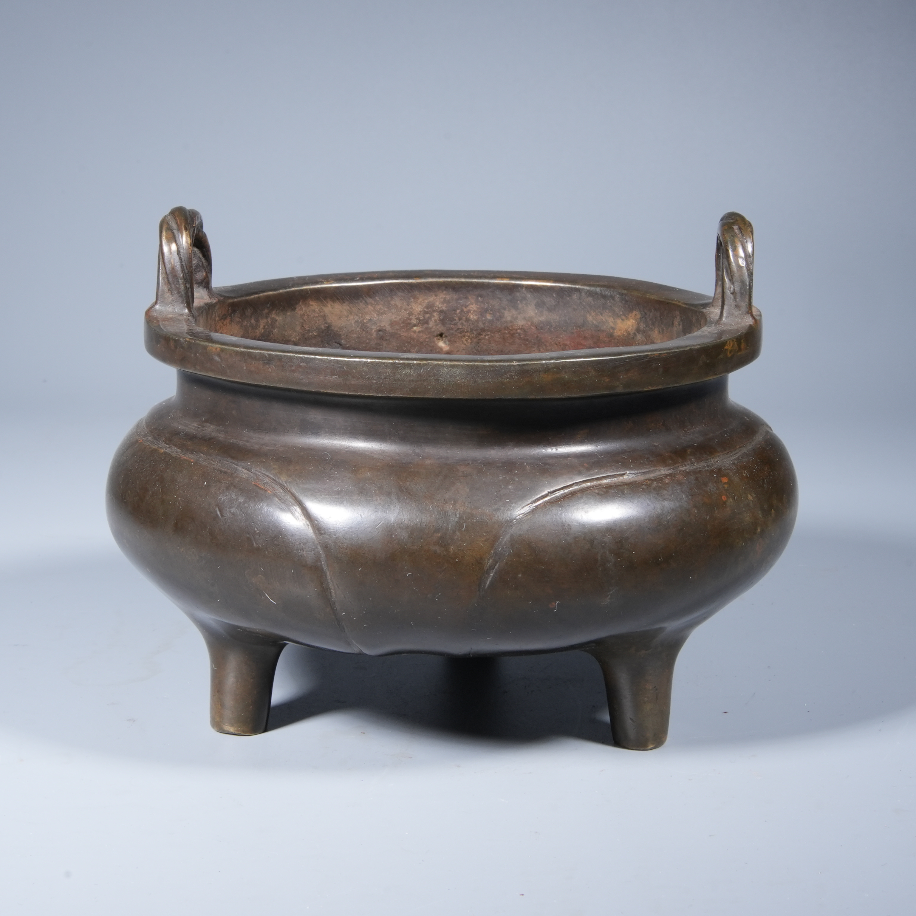 Tgz12 清代 绳耳香炉