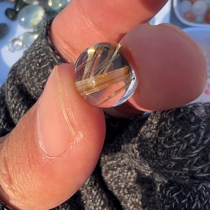 水晶水晶单珠未镶嵌瑜****~