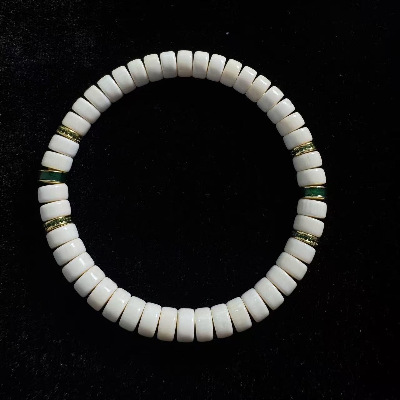 03猛犸象牙 穿配款药片手串4*7