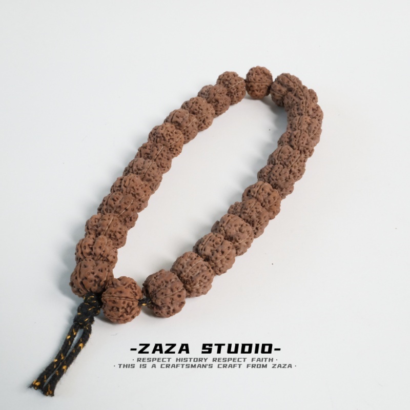 【乍札】9.5~15原生态印尼野生树螭虎小金刚高密度高油性生剥籽手串