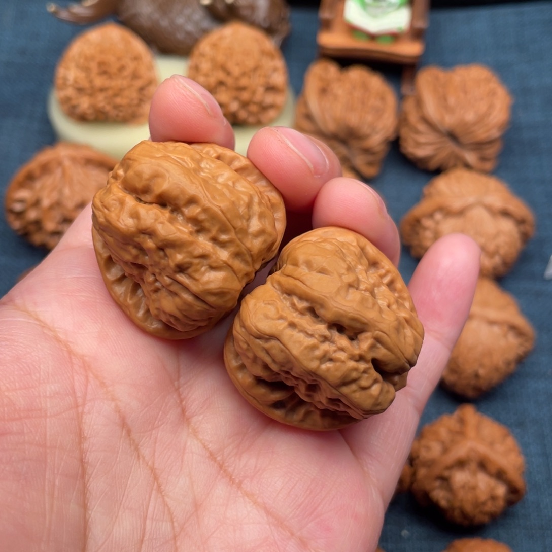 文玩核桃把件35肌肉蛙全品