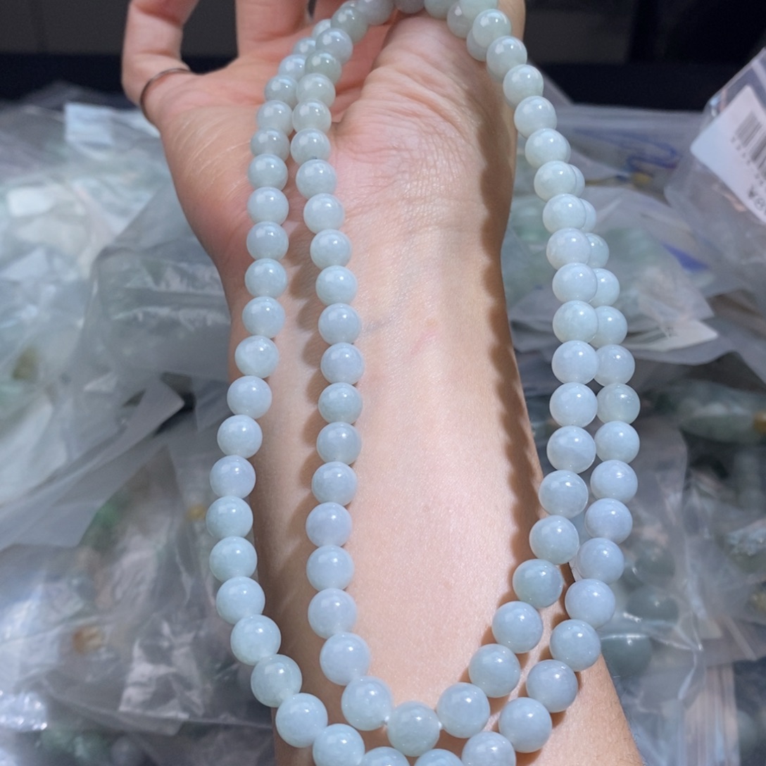 未镶嵌手串翡翠珠链