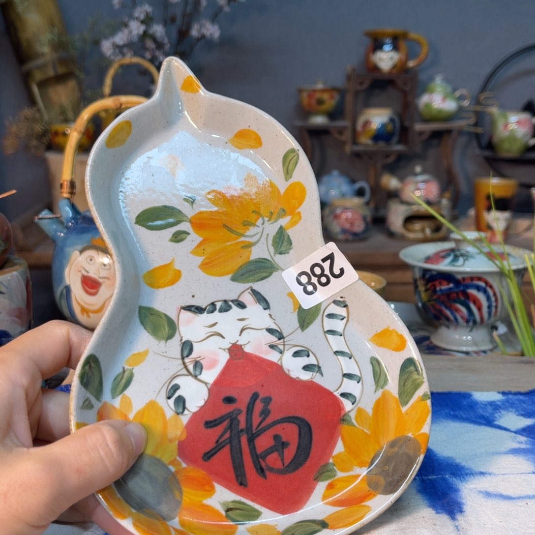 杯素浅陶瓷手工手绘