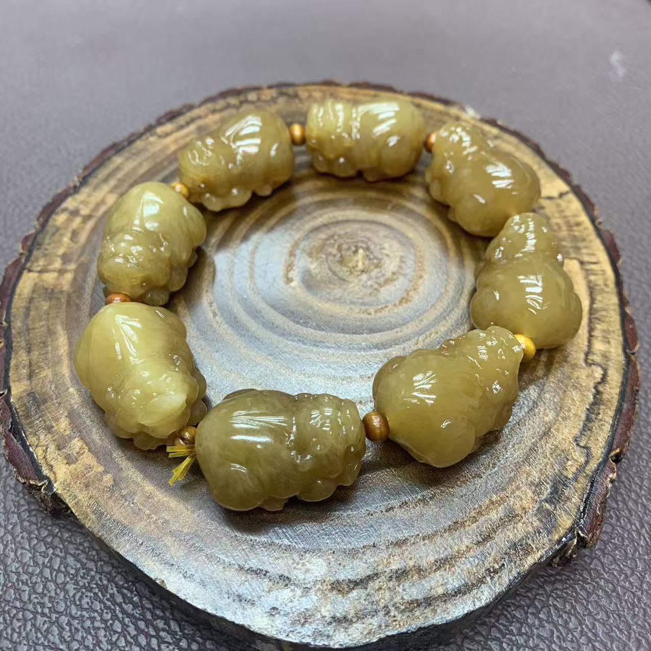 高品质新疆满糖貔貅手串-时尚-百搭-温润