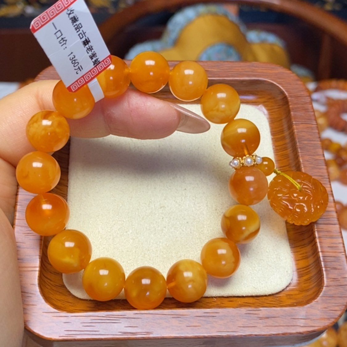【闪购商品】蜜蜡手链未镶嵌手串
