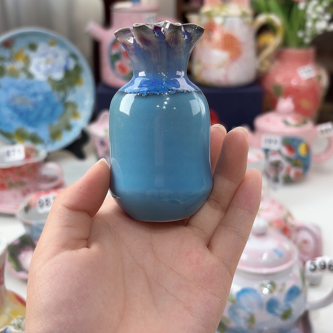 景德镇手绘高温釉下彩陶瓷茶具