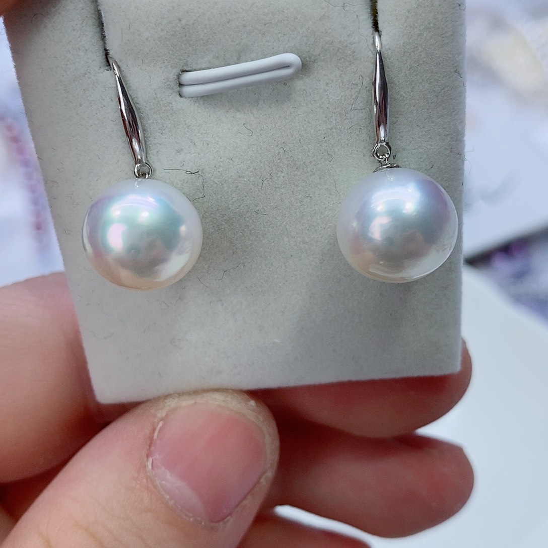 海水珍珠耳饰18K金镶嵌